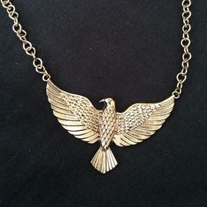 Gold forever 21 eagle necklace