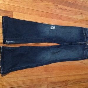 Distressed jeans