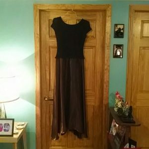 Formal Brown Shimmery Dress, Sz14