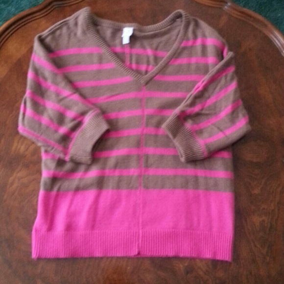 Hott Pink and Brown Sweater