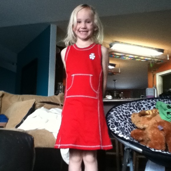 Red girls dress