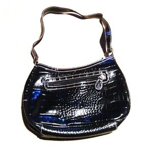 Black leather purse