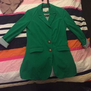 Green fitted blazer