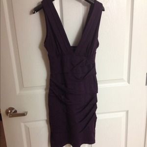 Sexy plum dress