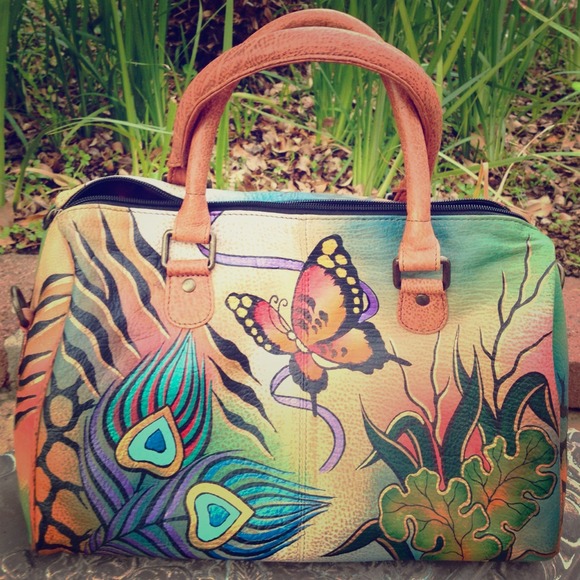 🌸🌸Reserved Anuschka Peacock Satchel 🌺🌺