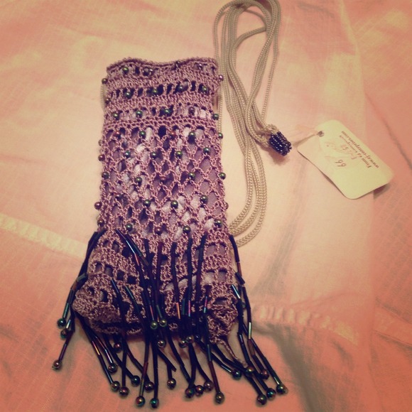 Beaded/Crocheted Purse/ID/Cell holder HOLD