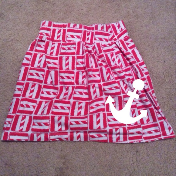 Mahi Gold Nautical Mini Skirt