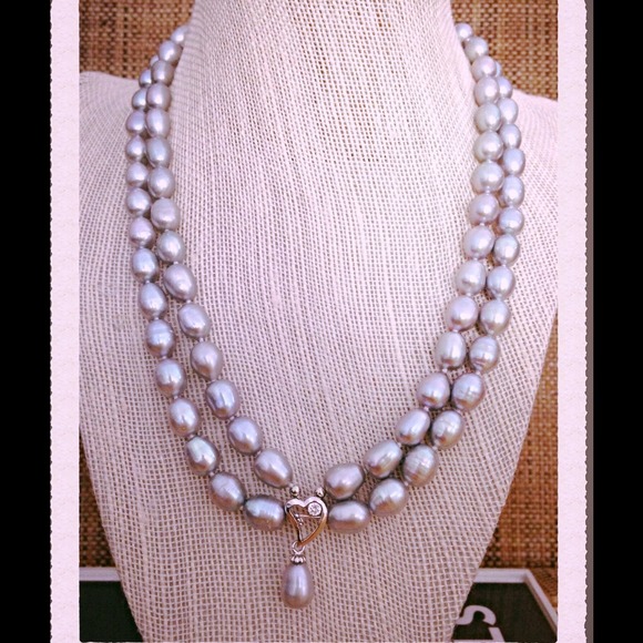 GORGEOUS & GENUINE pendant pearl necklace