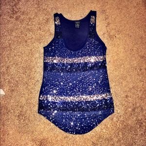 Sequined dress top