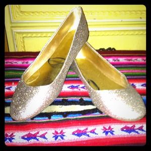 Sparkling ballet slippers