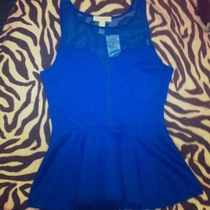 🚦🚦Peplum top!💙💙NWT