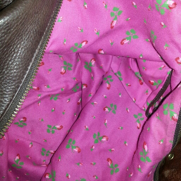 Brown leather messenger bag - Picture 3 of 3