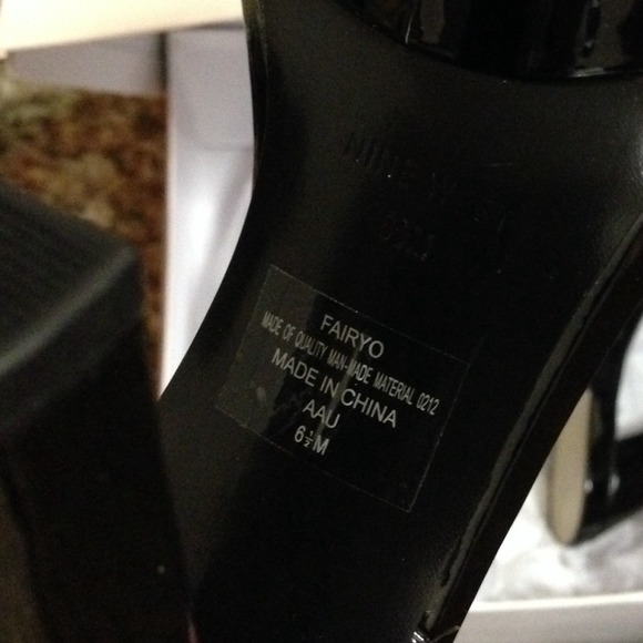 Patent Fairy Butterfly Pattern Heels - Fairyo - Picture 4 of 4