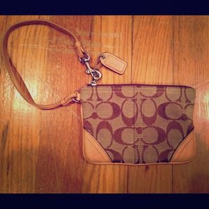 Signature Coach wristlet