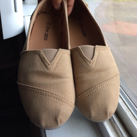 Toms inspired beige shoes