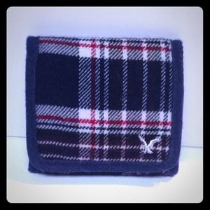 American Eagle Flannel Tri-Fold Wallet