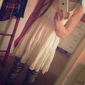 White brandy Melville jada dress