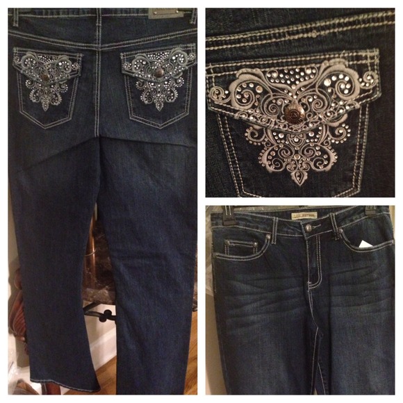 Cross jeweled jeans