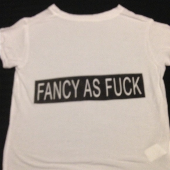 * Defected Fancy as F*ck brandy melville tee