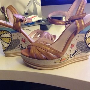 Gorgeous Coach wedge shoes