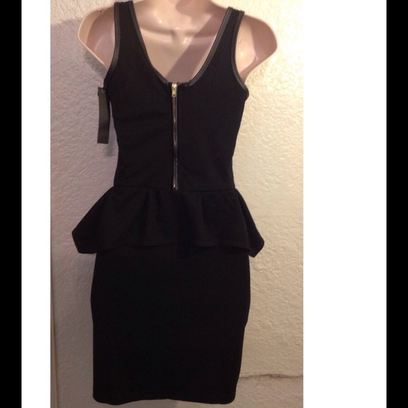 BUNDLED❤️THE"PERFECT PEPLUM LITTLE BLACK DRESS"!❤️ - Picture 2 of 2