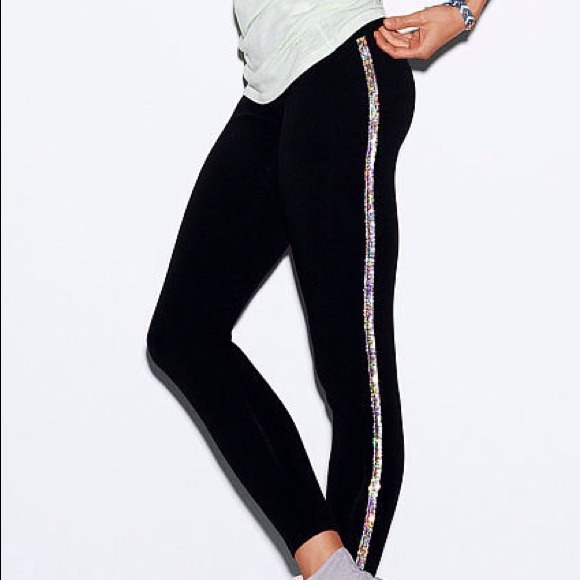 Victoria's Secret Pants - Vs Pink sequins leggings