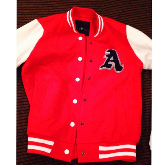 A red/white  Bradford sweater