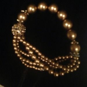 Gold beaded bracelet