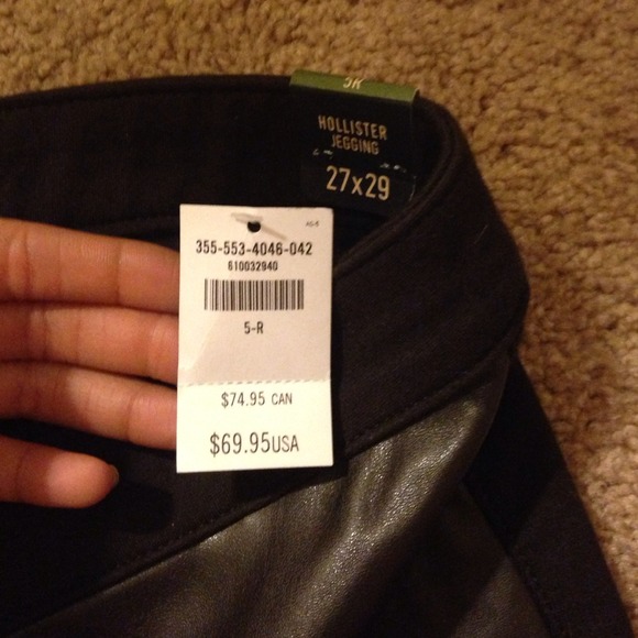 Hollister Leather Front Jeggings - Picture 3 of 4