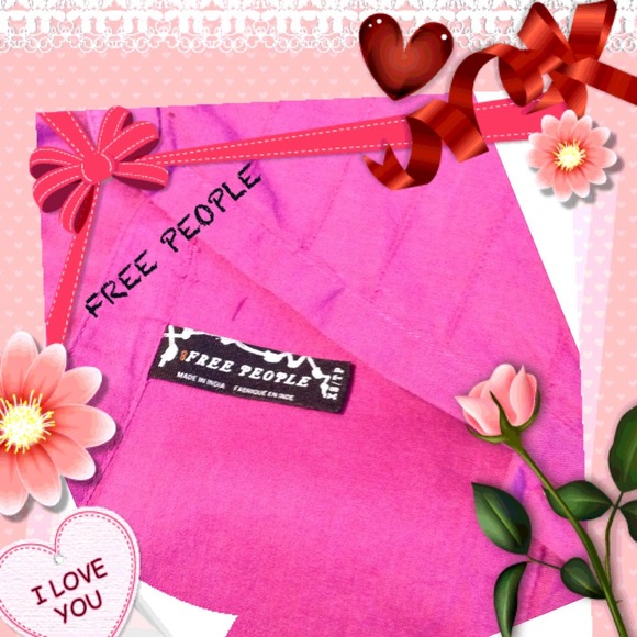 #127 💞FREE PEOPLE FUSHIA TOP💞 - Picture 3 of 3