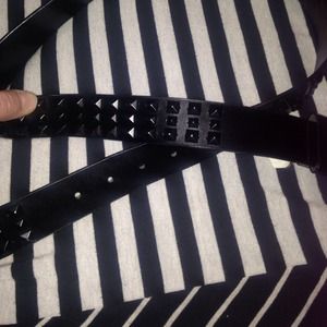 Studded black belt