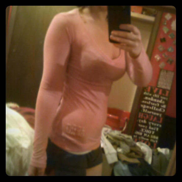 Pink aeropostale long sleeve