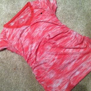 Bundled maternity tops: peachy pink, plum, & yello