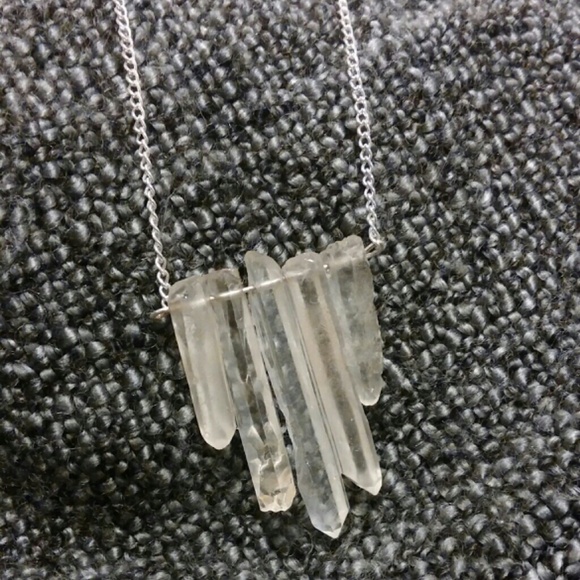 **sold**Tiered Quartz Necklace