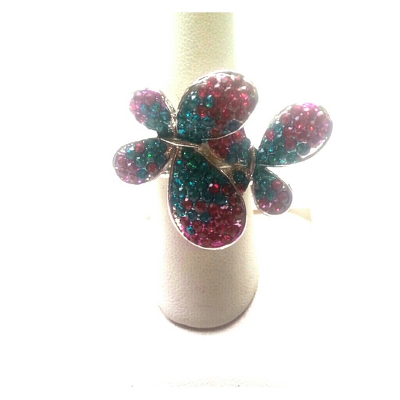 Butterfly Crystal ring
