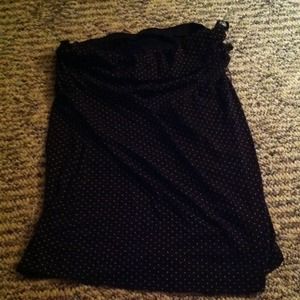Black Polka Dot, Tube Top
