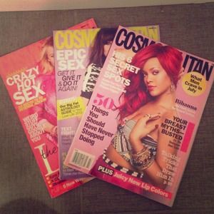(3) Cosmo magazines