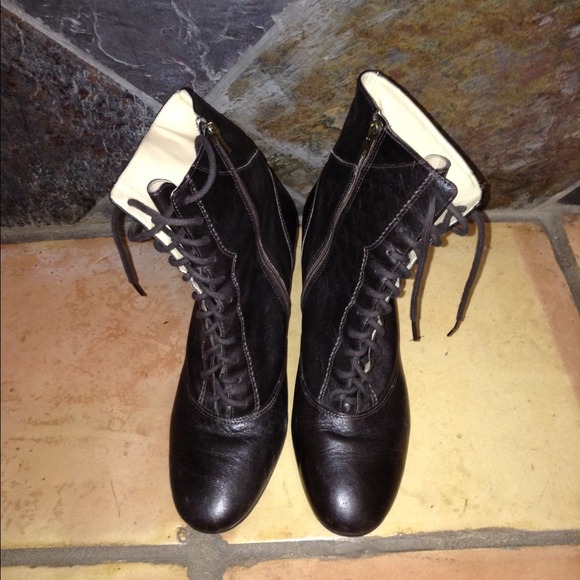 Ann Taylor brown leather boots