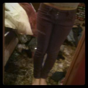 Purple skinny jeans