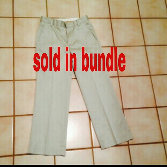 Sold in bundle Boys size 8 khaki dress pants