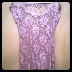 Light purple lace top