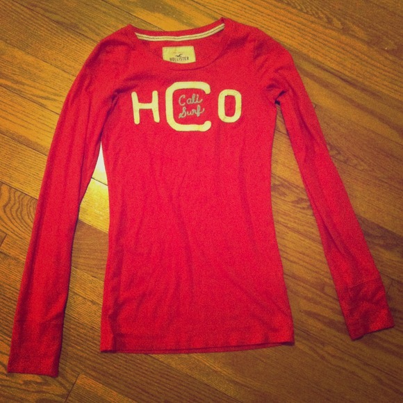 Hot pink hollister long sleeve top XS - Picture 1 of 4