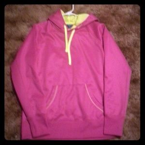Pink and yellow Reebok hoodie