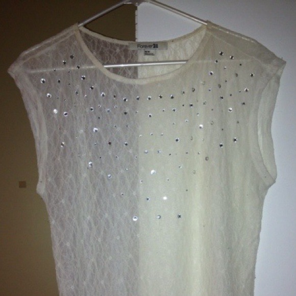 Sheer & sparkly top