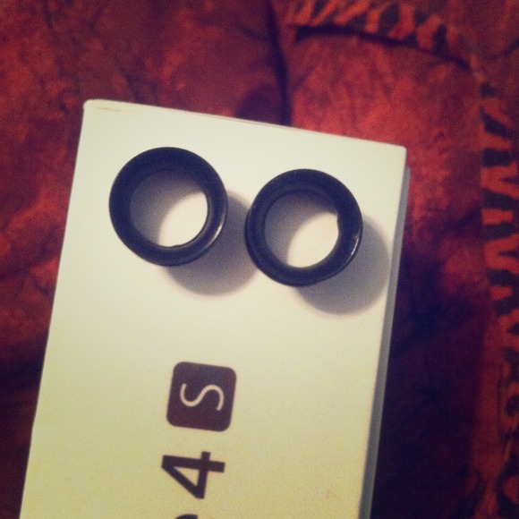 Black silicone tunnels 1/2"