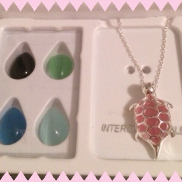 Sterling silver turtle necklace