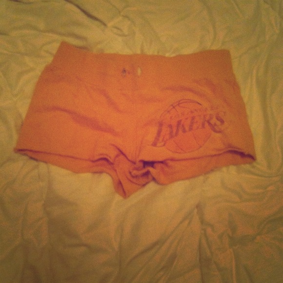 Lakers gym shorts