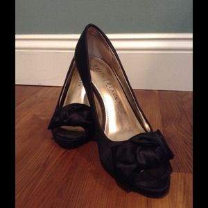 Black Satin Dress Shoe