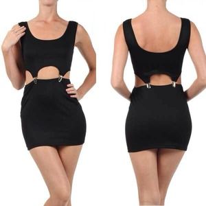 Suspender cut out dress 👌