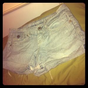 American Eagle Women's Pinstriped Shorts